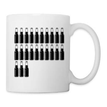 23 Bierflaschen - Bier - 23 Jahre - 23. Geburtstag - Tasse - Weiß - Rechts