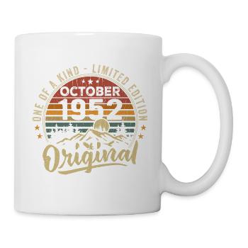 Birthday Gift | Vintage Born October 1952 - Mug - white - Right