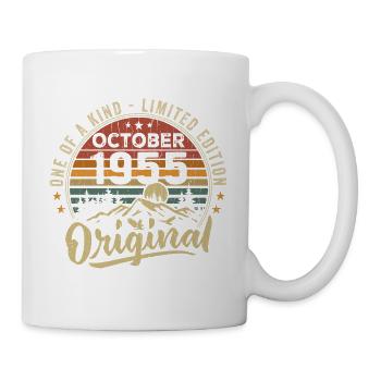 Cadeau Anniversaire | Millésime Né(e) Octobre 1955 - Mug blanc - blanc - Droite