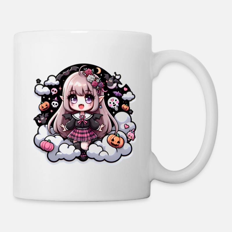 Anime Vampir Mädchen - Tasse - Weiß