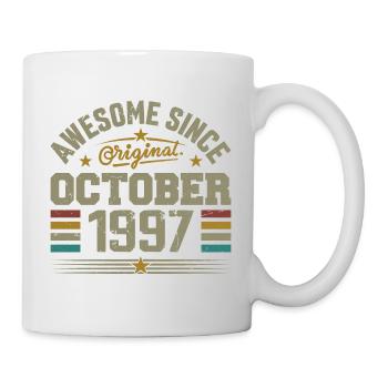 Born in October 1997 | Birthday October 1997 - Mug - white - Right