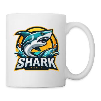 Hai-Welt - Tasse - Weiß - Rechts