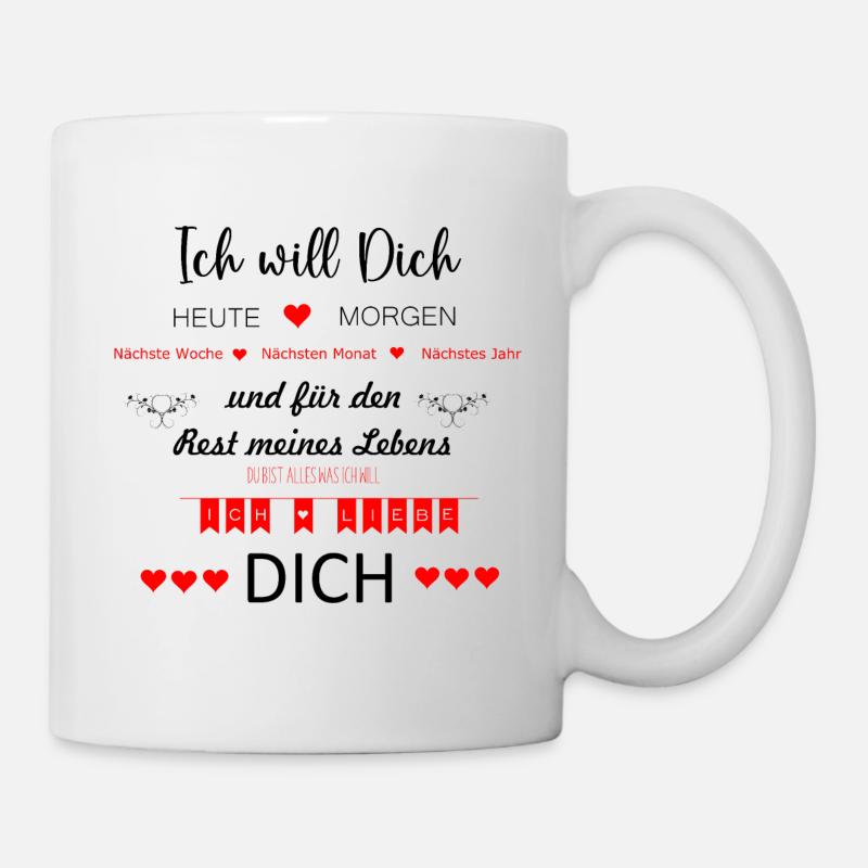 Ich liebe Dich - Tasse - Weiß