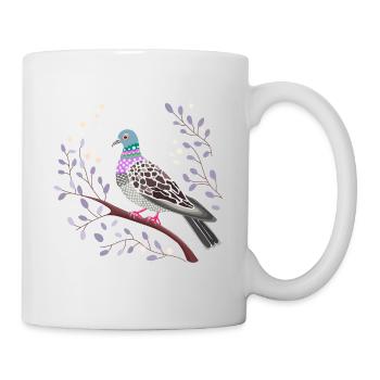 joli pigeon - Mug blanc - blanc - Droite
