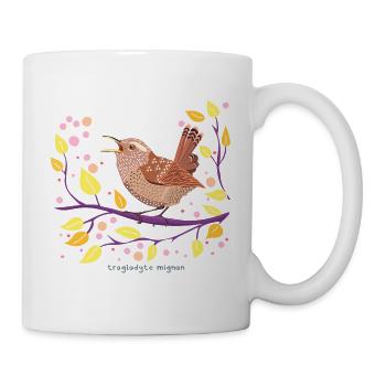 troglodyte mignon - Mug blanc - blanc - Droite