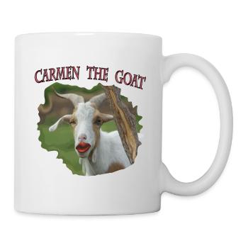 Carmen the goat Ziege Parodie die Geissens - Tasse - Weiß - Rechts
