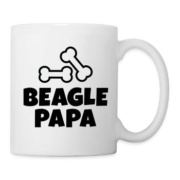 Beagle Papa - Tasse - Weiß - Rechts
