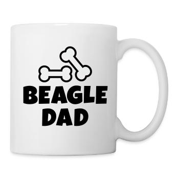 Beagle Dad Bones - Mug - white - Right