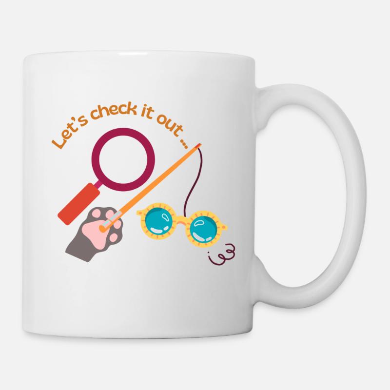 Let's check it out - Tasse - Weiß