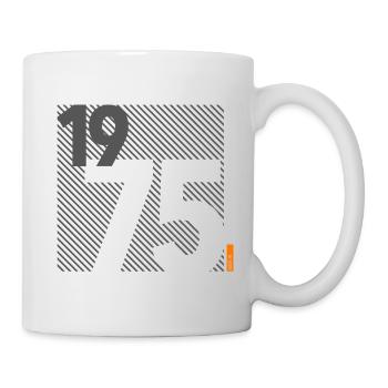Hergestellt im Jahr 1975 Retro Geschenk zum 50. Geburtstag - Tasse - Weiß - Rechts