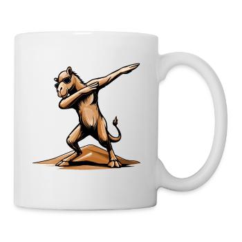 Dabbing Camel. Arabian flair in the Dubai desert - Mug - white - Right