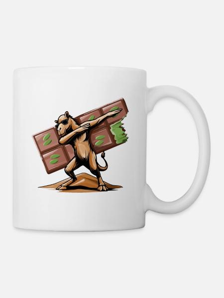 Dabbing Dromedar & Dubai Schokolade - Tasse - Weiß