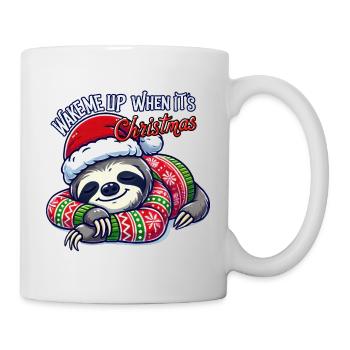 Wake Me Up When Its Christmas - Mug - white - Right