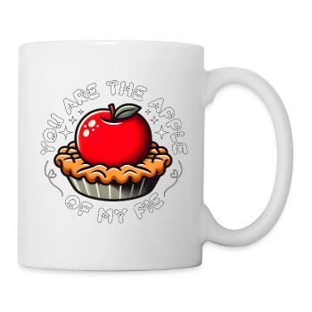 DU BIST DER APFEL VON MEINEM KUCHEN - Tasse - Weiß - Rechts