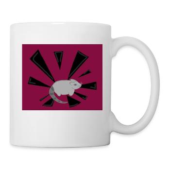 Ratte - Tasse - Weiß - Rechts