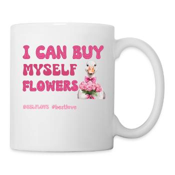 Valentinstag Selbstliebe Ente - Tasse - Weiß - Rechts