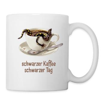 Salamandre du café 1 - Mug blanc - blanc - Droite