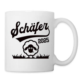 Schäfer 2025 Beruf Schäferei Bauer Lehre Lehrling - Tasse - Weiß - Rechts