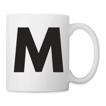 M - Tasse - Weiß - Rechts