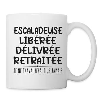 Climber celebrates her retirement with humor gift - Mug - white - Right