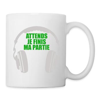 Moment, ich beende mein Gamer Gamer Videospiel - Tasse - Weiß - Rechts