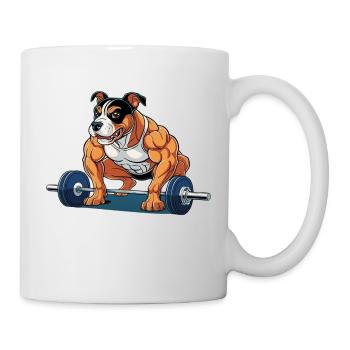 Amstaf Gym Lifts Weights Strongman - Mug - white - Right