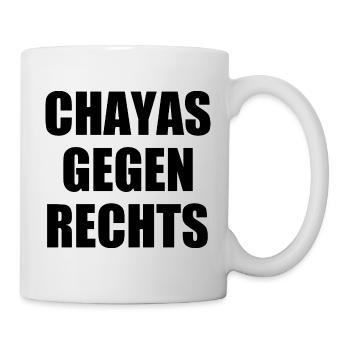 chayas gegen rechts - Tasse - Weiß - Rechts