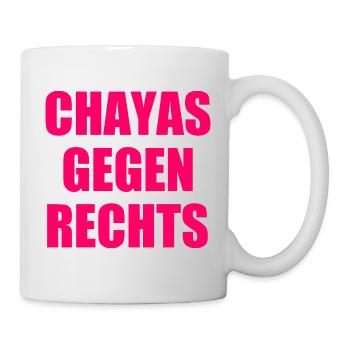 chayas gegen rechts - Tasse - Weiß - Rechts
