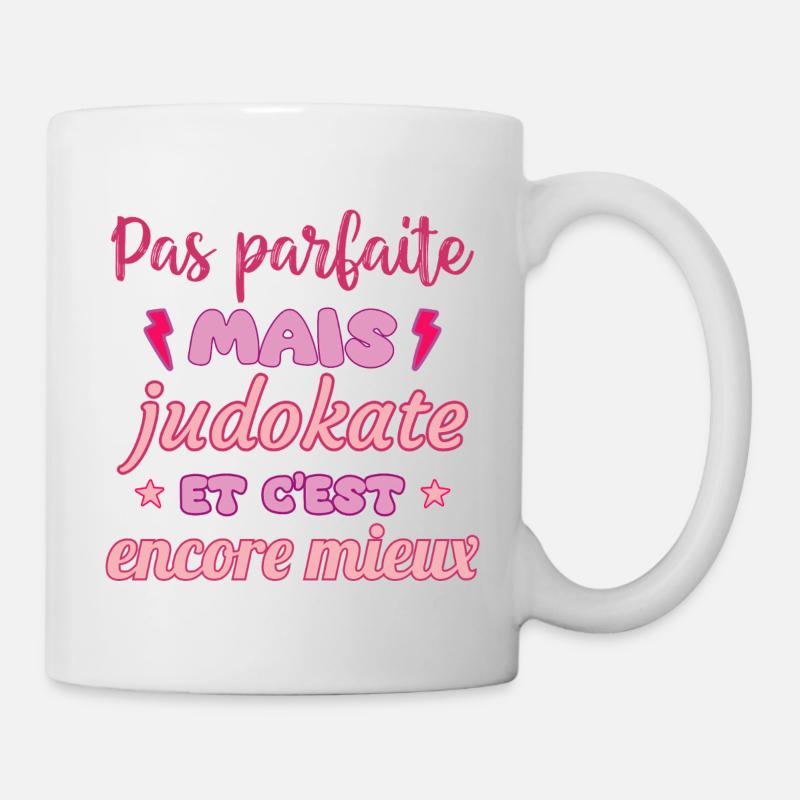 Pas parfaite mais judokate,judo,Judo,Judoka - Mug blanc - blanc