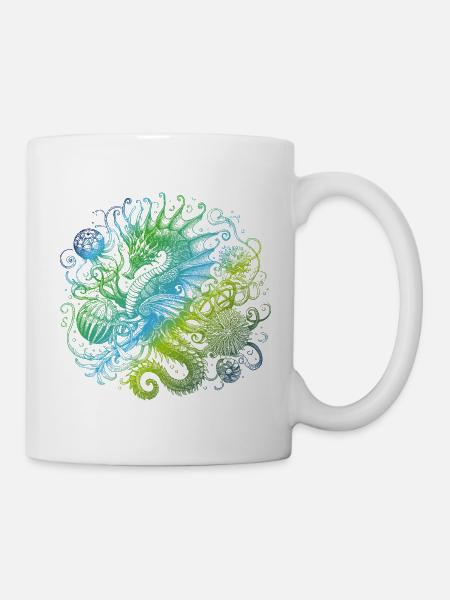 Seepferdchen - Tasse - Weiß