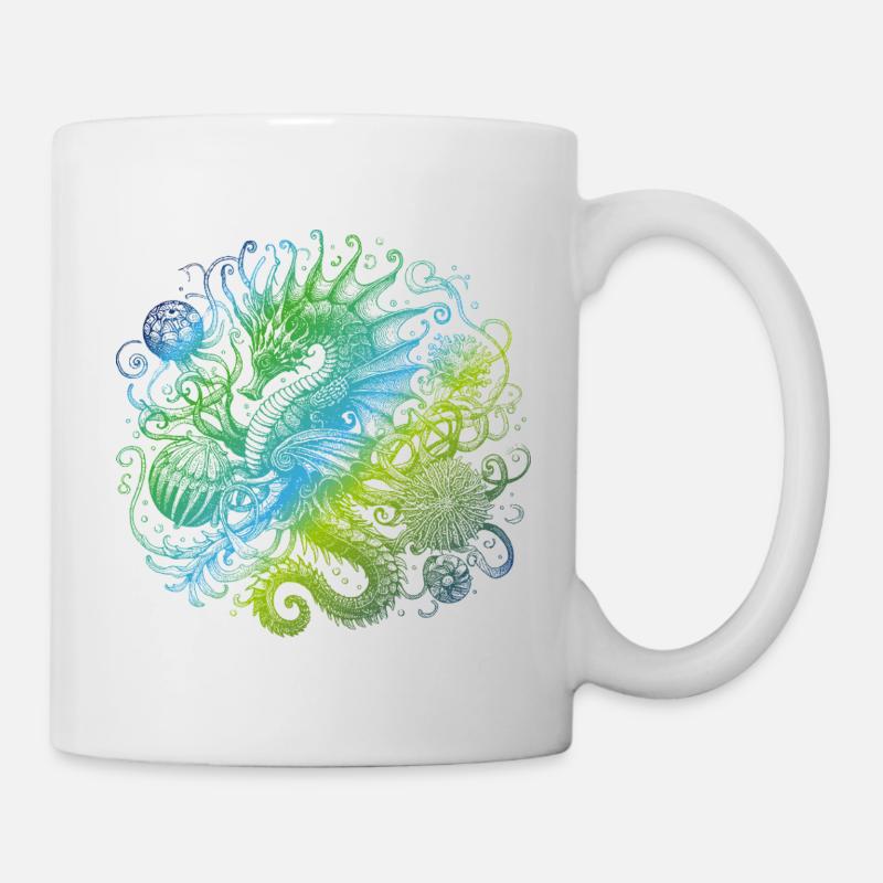 Seepferdchen - Tasse - Weiß