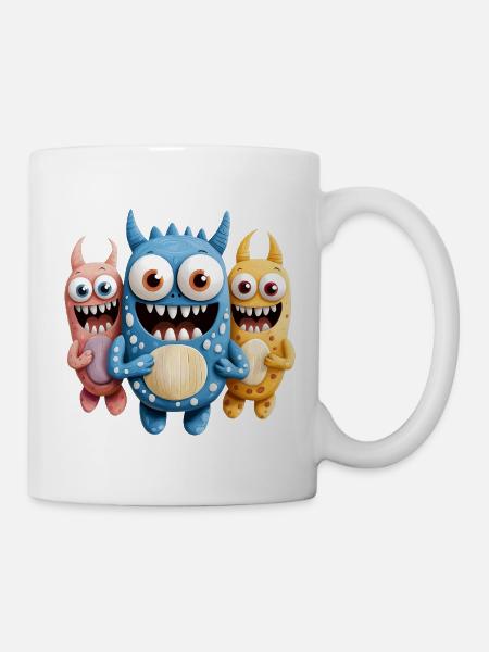 Monster wollen Tanzen - Tasse - Weiß