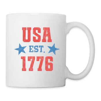 USA Est 1776 - Tasse - Weiß - Rechts