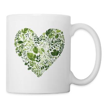 Green Heart – Closeness to Nature - Mug - white - Right