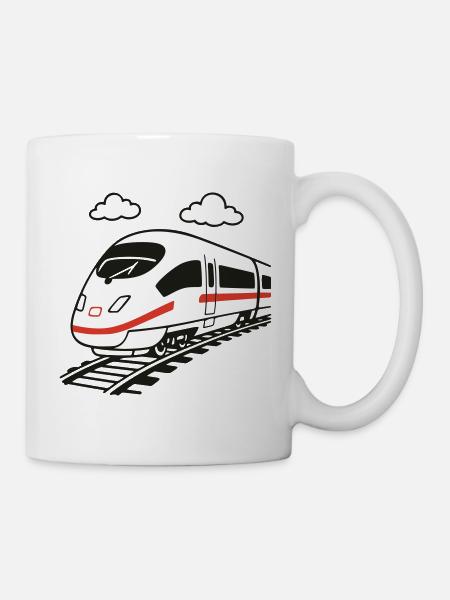 Hochgeschwindigkeitszug - Tasse - Weiß