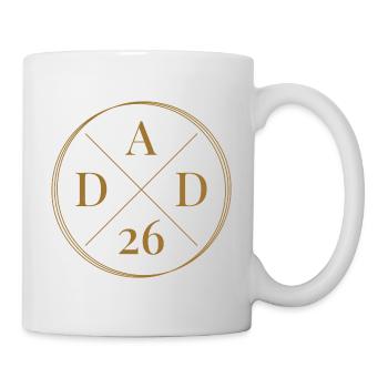 Dad 26 Baby Vater Vatertag Geschenk Papa 2026 - Tasse - Weiß - Rechts