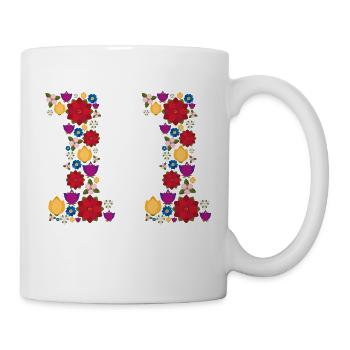 Flowers 11 - Tasse - Weiß - Rechts