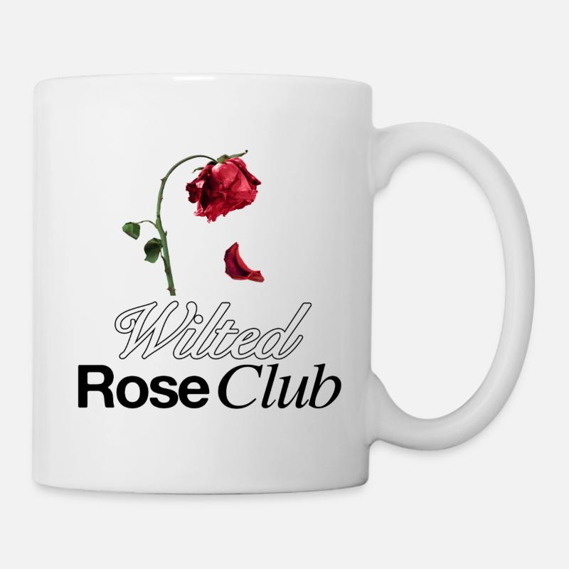 Esthétique de la rose fanée - Mug blanc - blanc