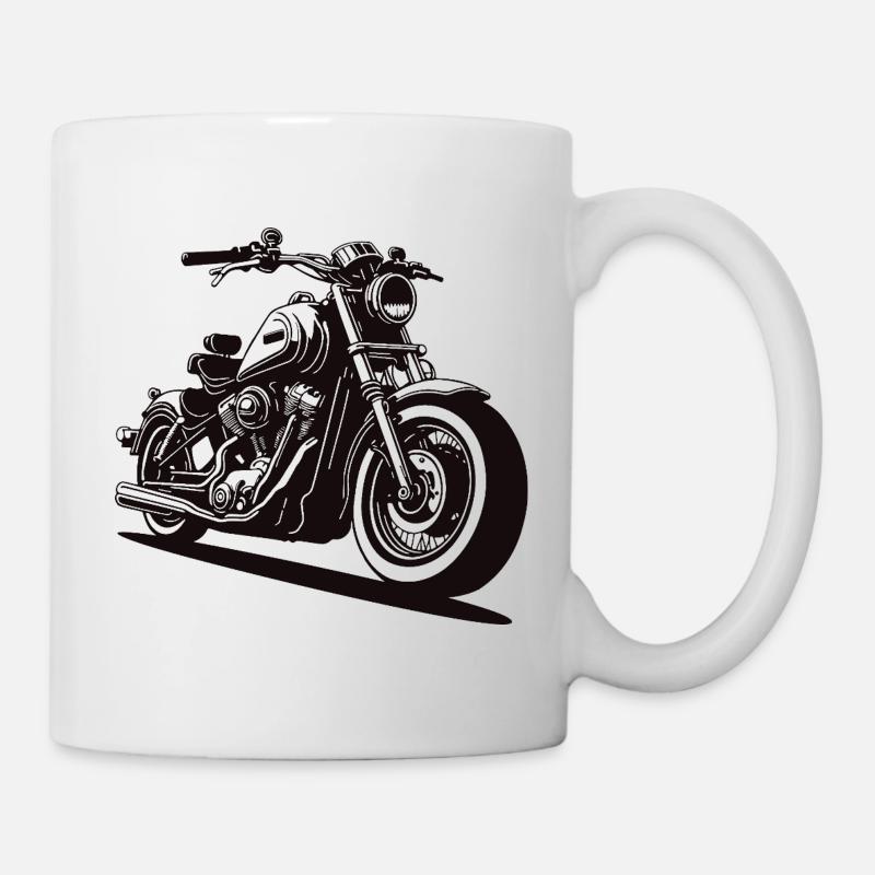 Style motard rétro - Mug blanc - blanc
