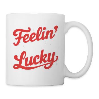 Se sentir chanceux - Mug blanc - blanc - Droite