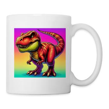 Dinosaurier - Tasse - Weiß - Rechts