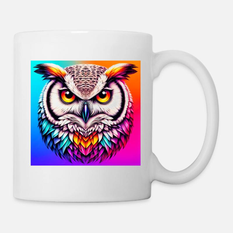 Eule - Tasse - Weiß