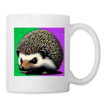 Igel - Tasse - Weiß - Rechts