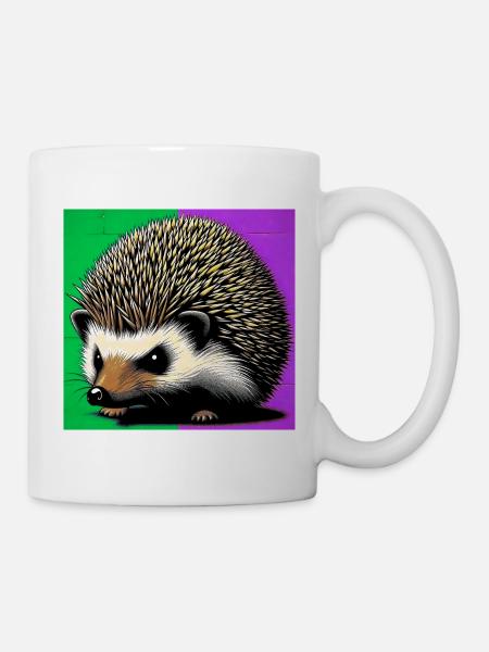 Igel - Tasse - Weiß