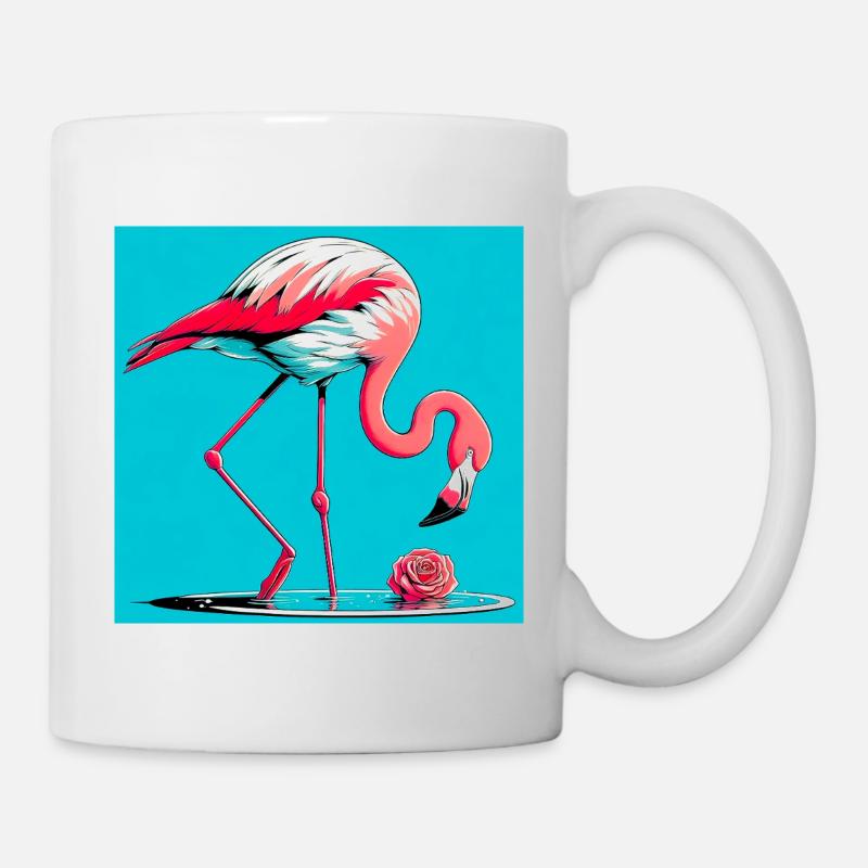 Flamingo - Tasse - Weiß