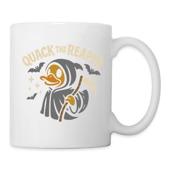 Grim Reaper Rubber Duck with Funny Saying Motif - Mug - white - Right