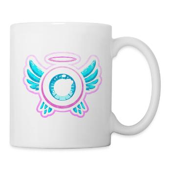 Whimsical Eye with Angel Wings Design - Mug - white - Right