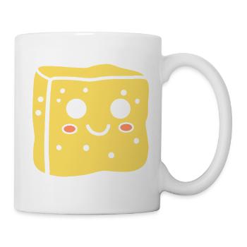 Spongeface Adorable Sponge Illustration - Mug - white - Right