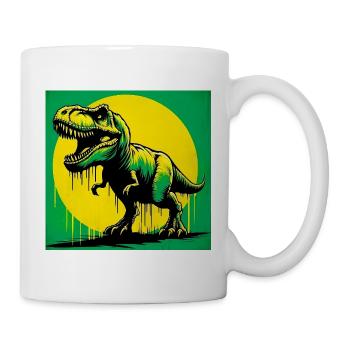 Dinosaurier - Tasse - Weiß - Rechts