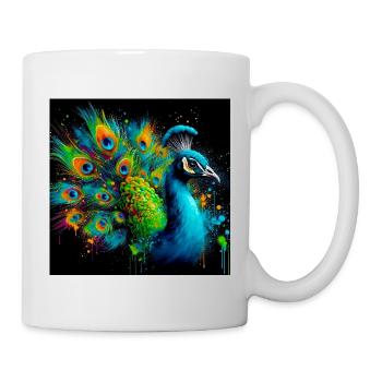 peacock - Mug - white - Right